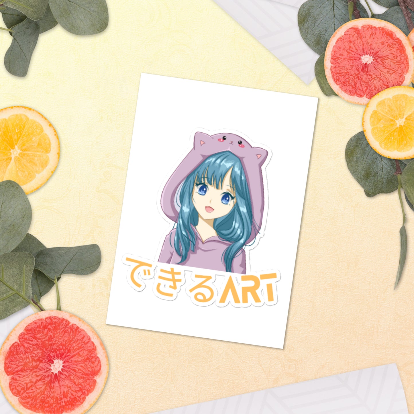 Anime girl sticker