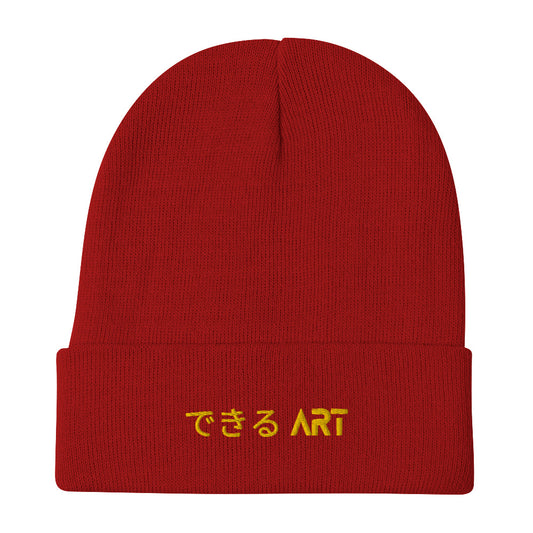 Embroidered Anime Beanie